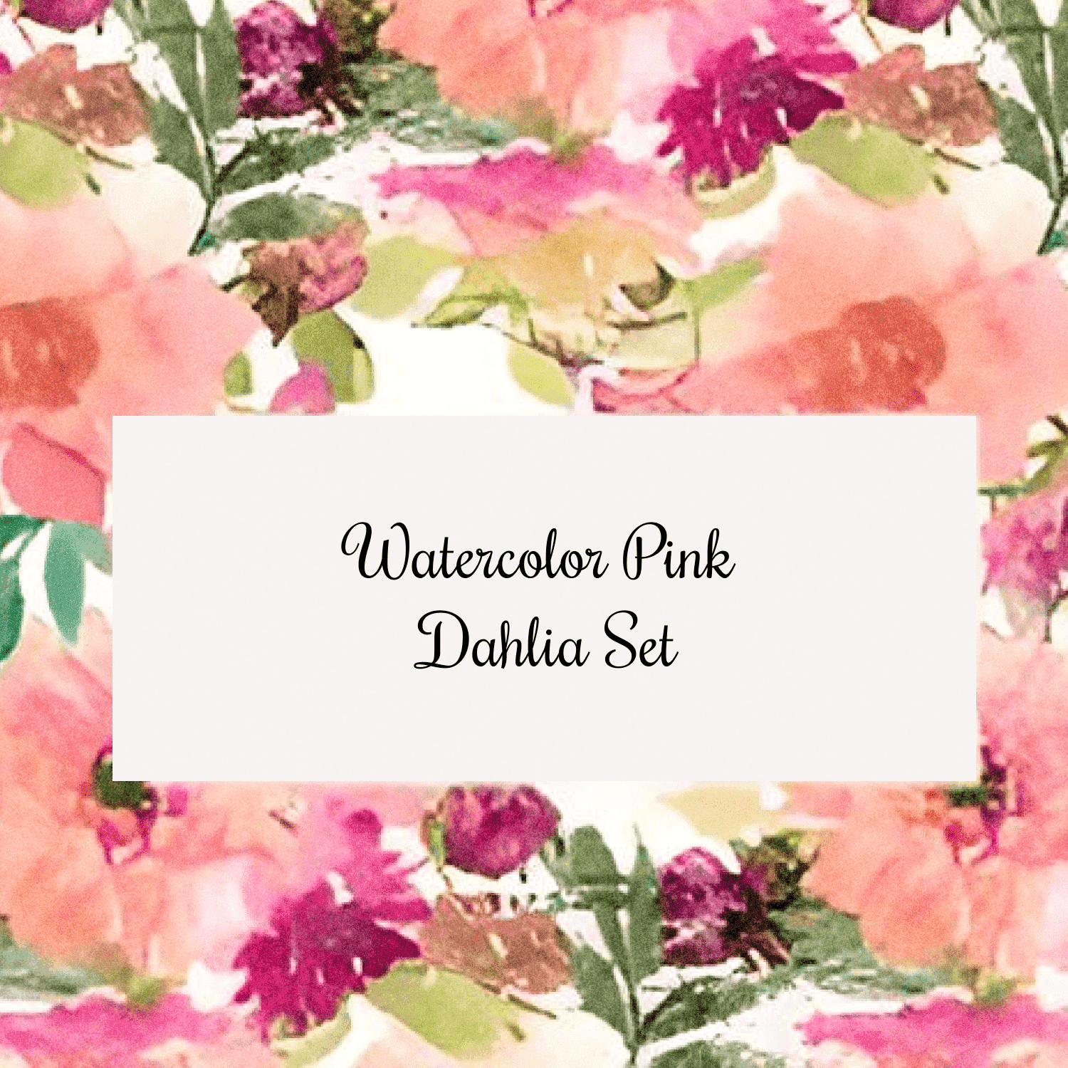 Watercolor Pink Dahlia - Cover Image.