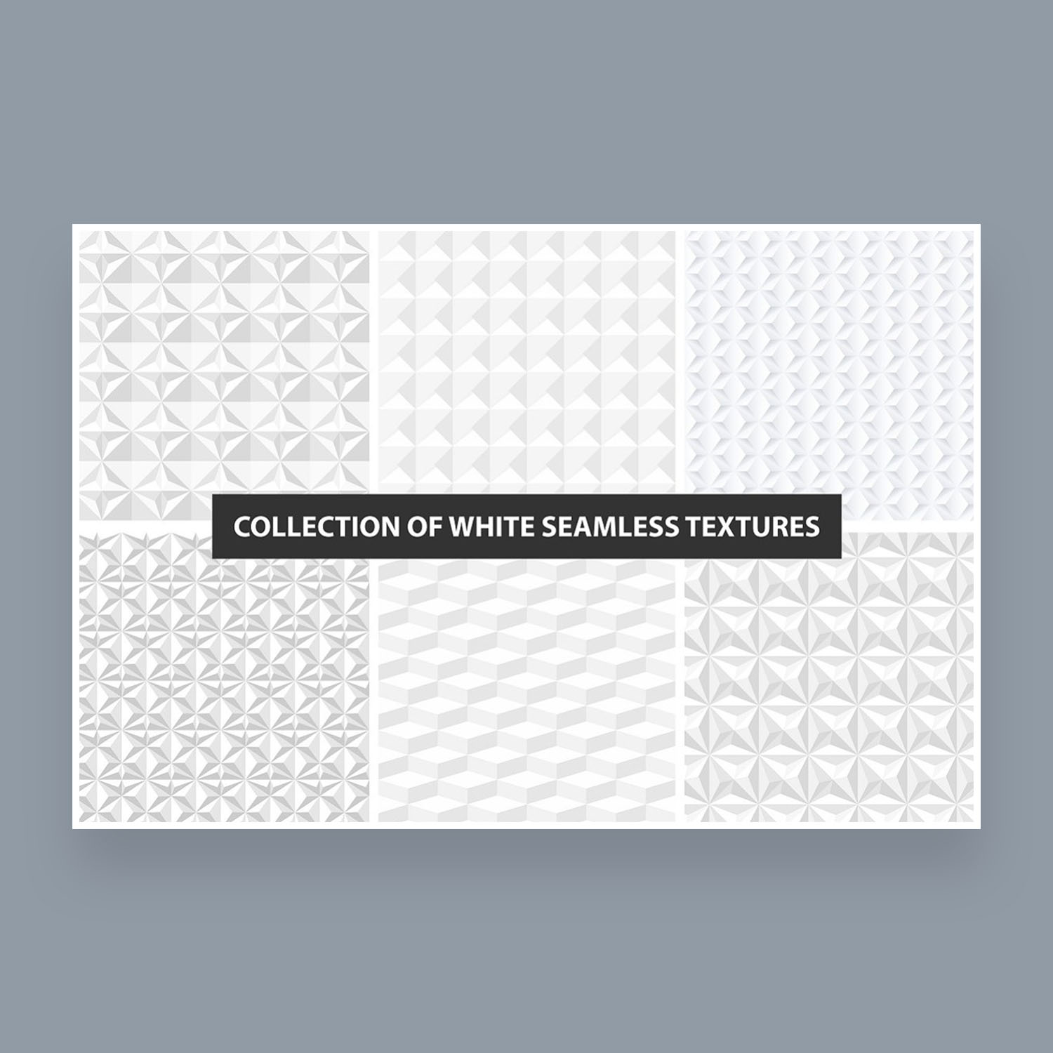 White decorative seamless textures.