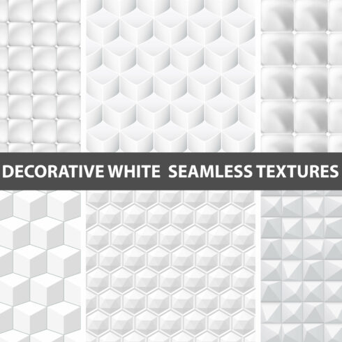 white seamlss decorative textures