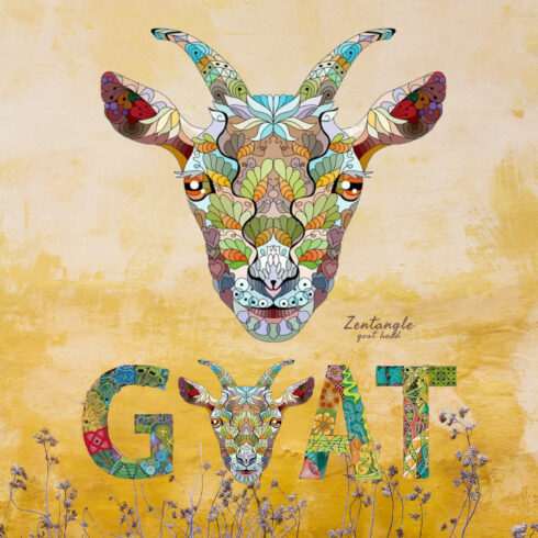 Zentangle Goat Head cover image.