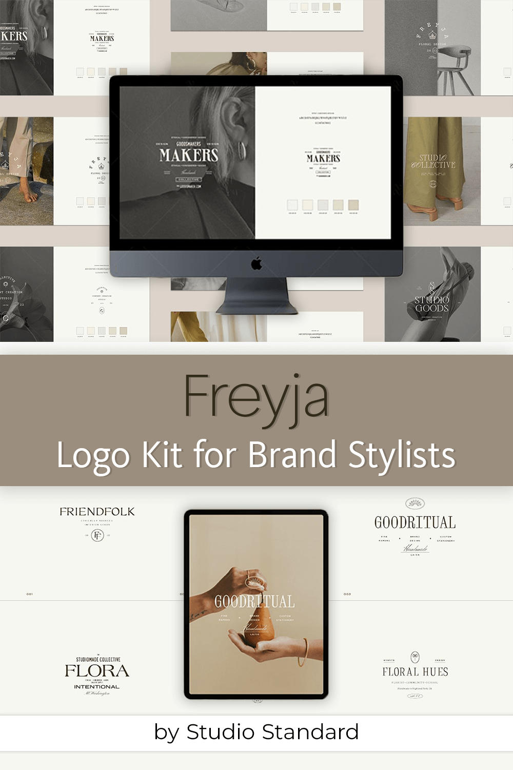 Freyja Logo Kit for brand stylists pinterest.