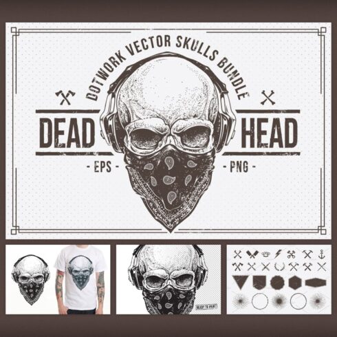 Dead Head | Vector Skulls Bundle cover image.