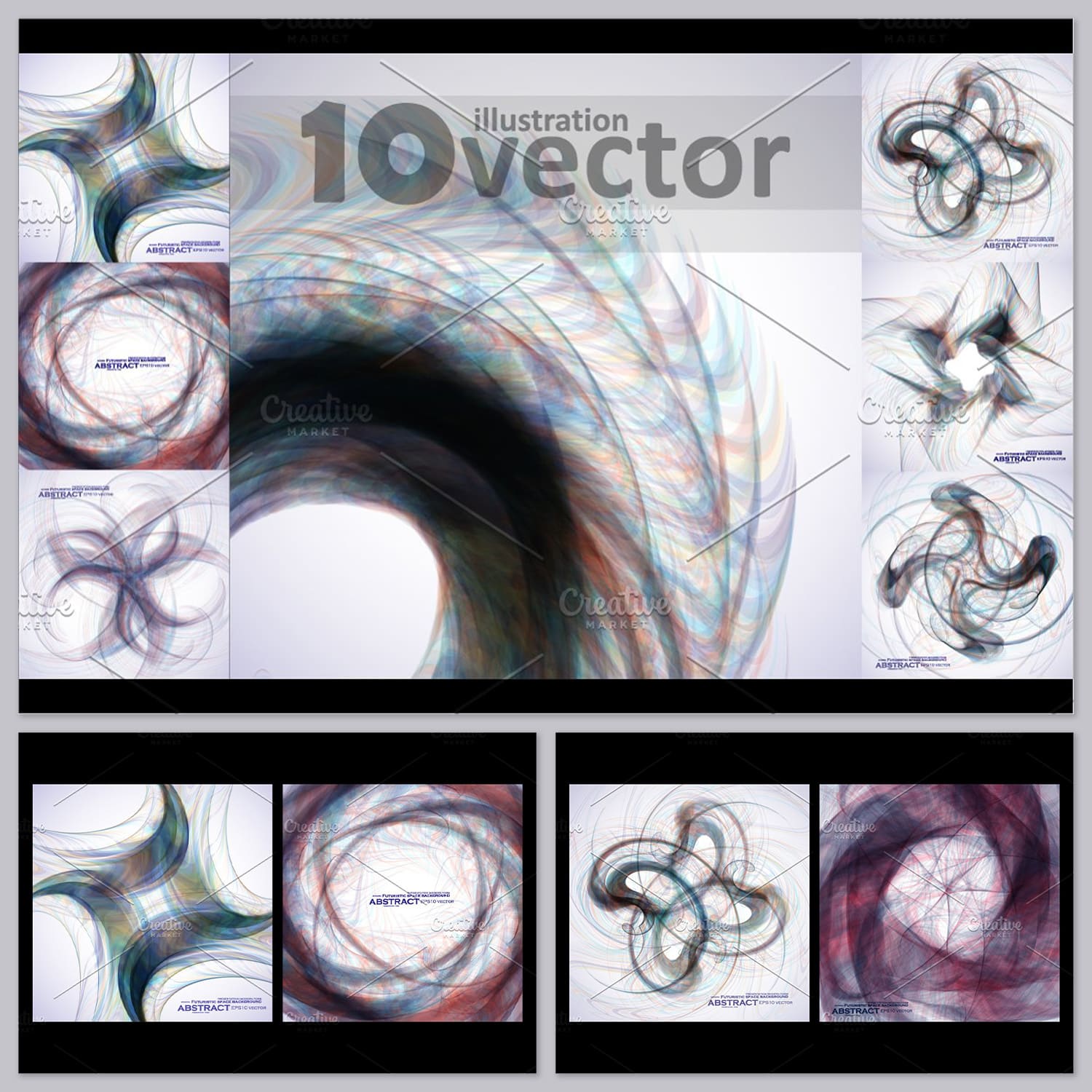 Abstract Fractal Backgrounds cover image.