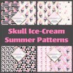 Skull Ice-Cream Summer Patterns cover image.