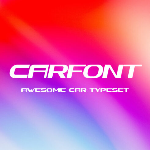 Carfont font title image.