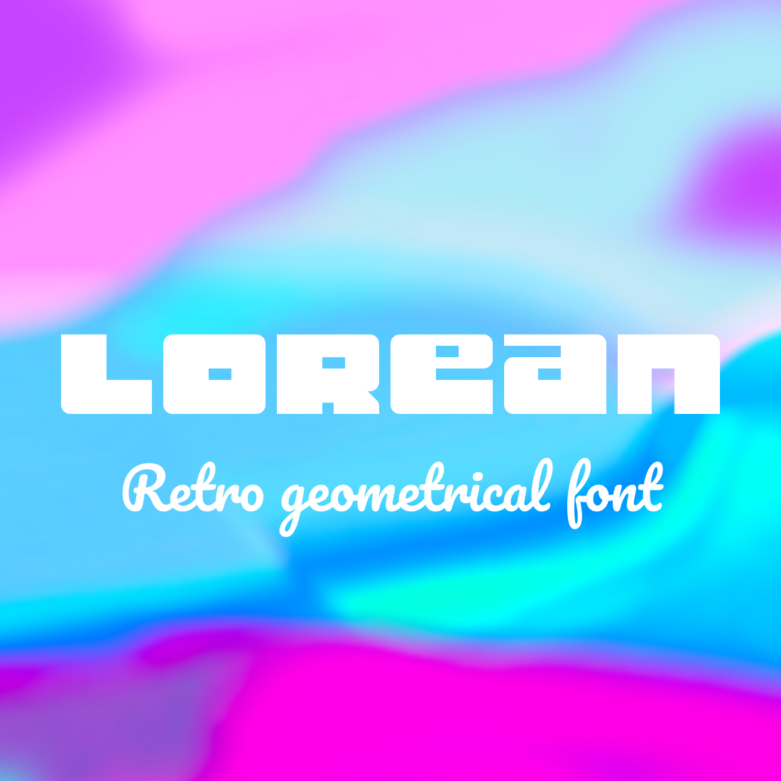 Lorean font on title image.