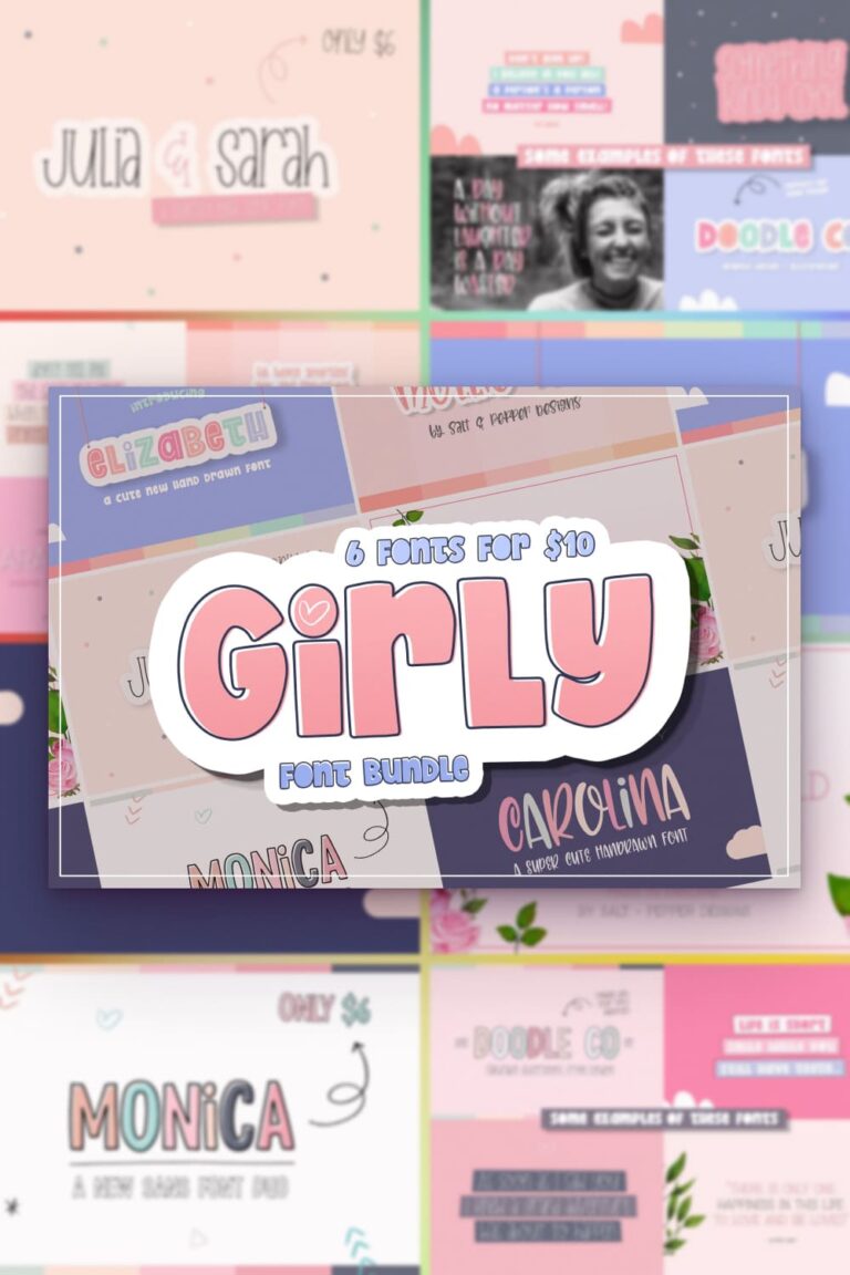 The Girly Font Bundle – MasterBundles