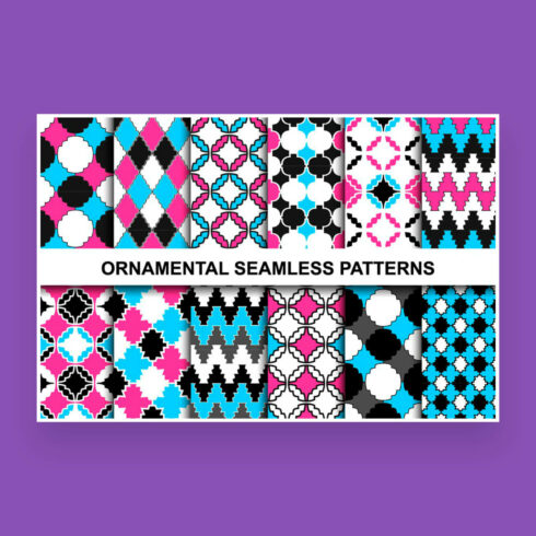 Ornamental seamless patterns.