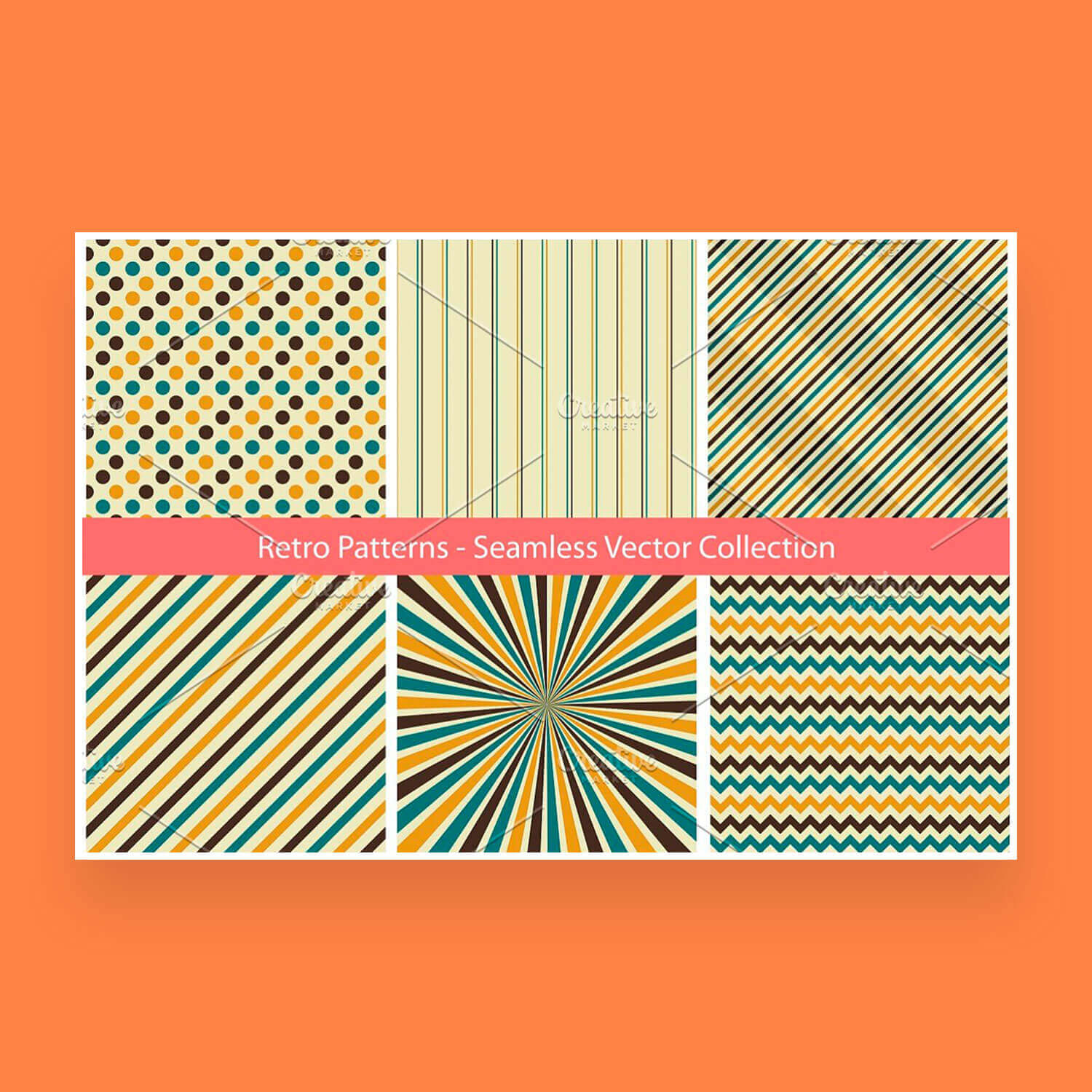 Retro Seamless Patterns – MasterBundles