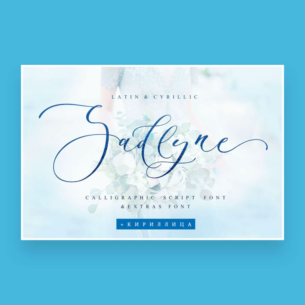 Sadlyne Wedding Font Plus Cyrillic – MasterBundles