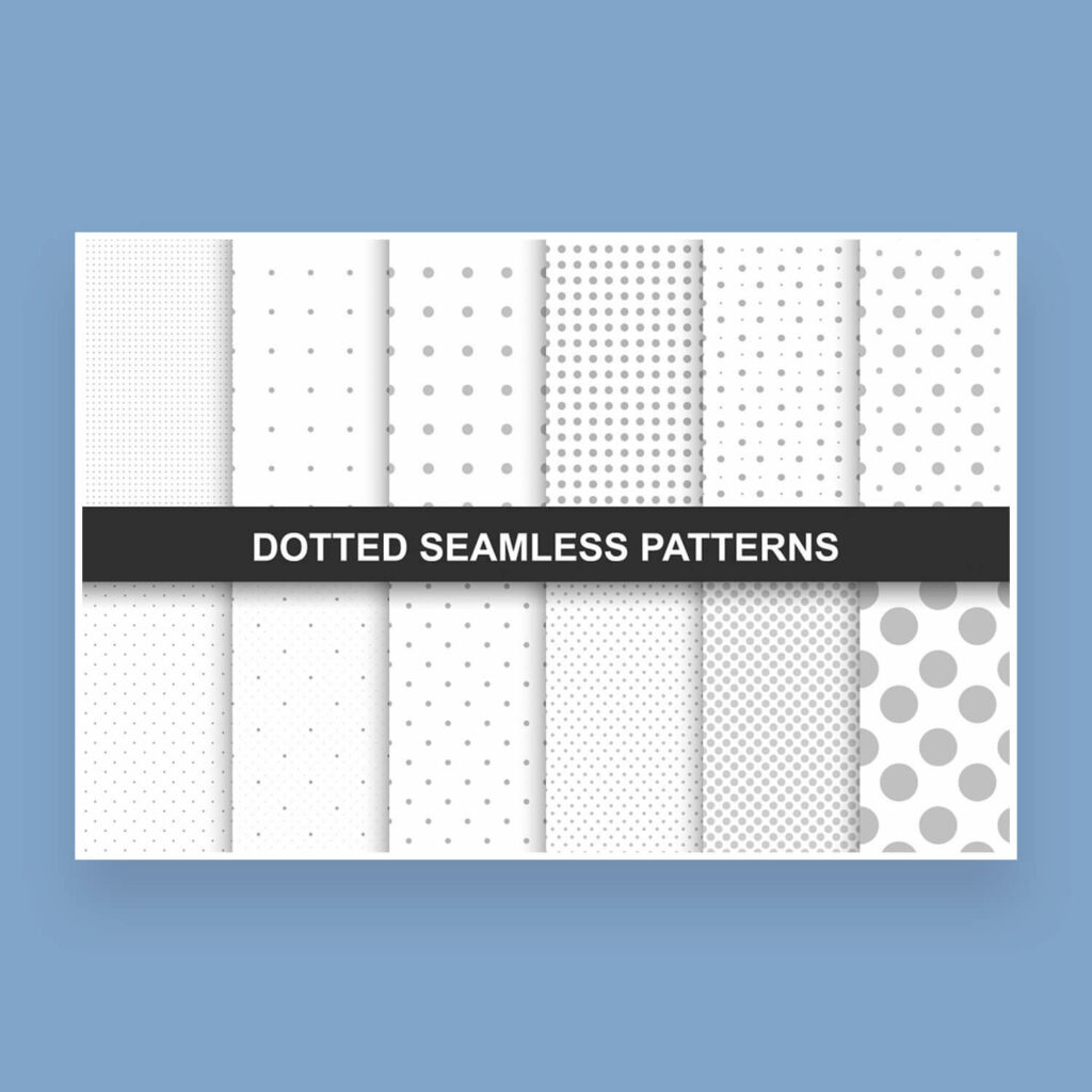 Set Of Dotted Seamless Patterns MasterBundles