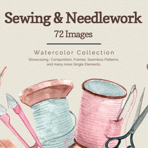 Sewing & Needlework Watercolor cover image.