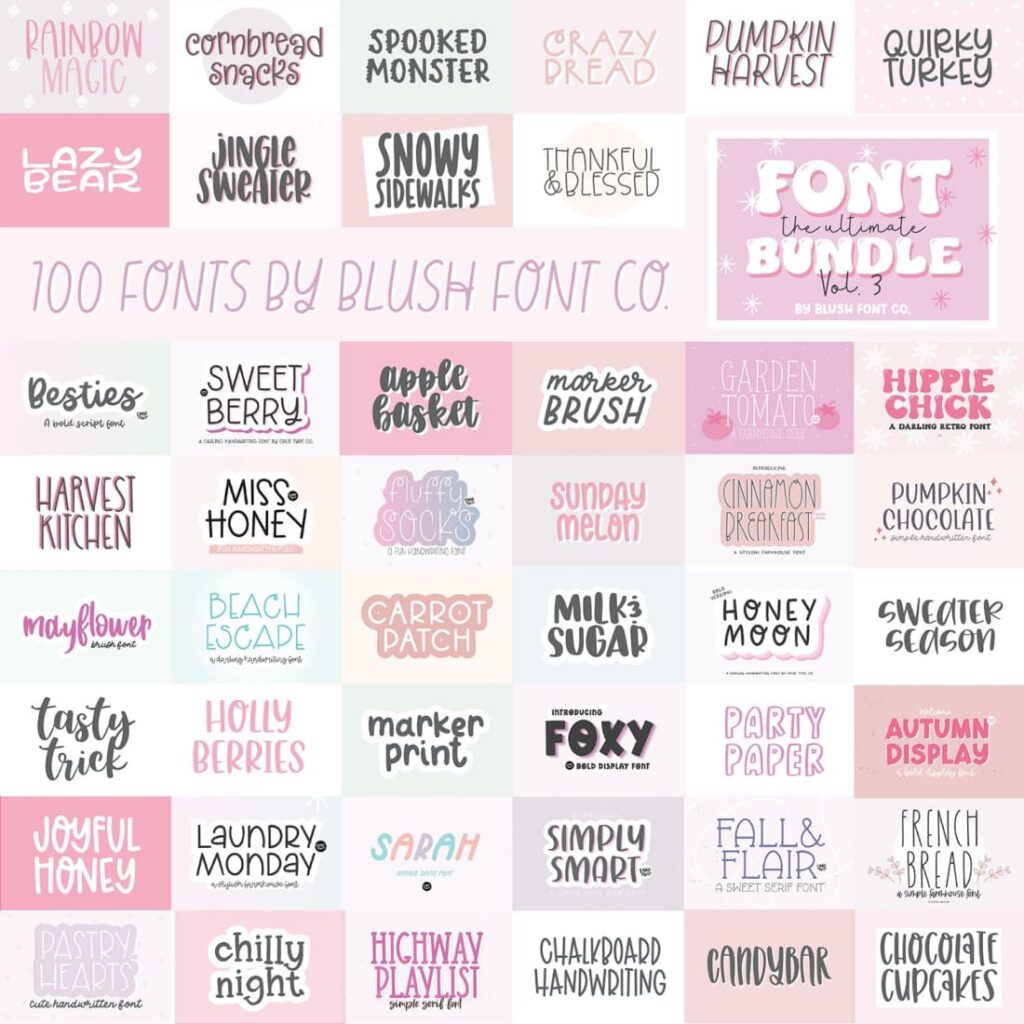 100 FONTS - The ULTIMATE Font Bundle – MasterBundles