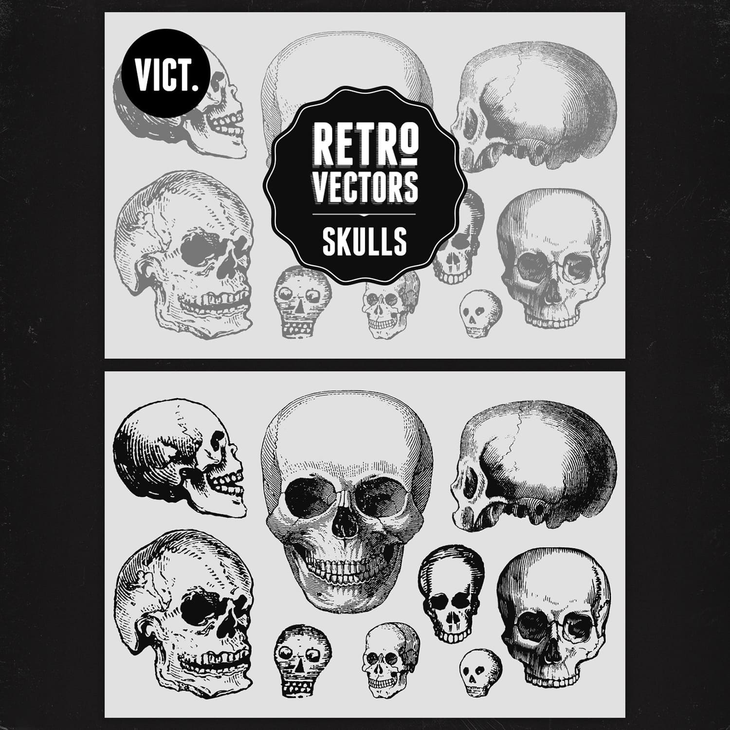 vintage skulls.