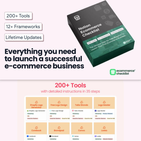 200+ Tools with detailed instructions in 35 steps.
