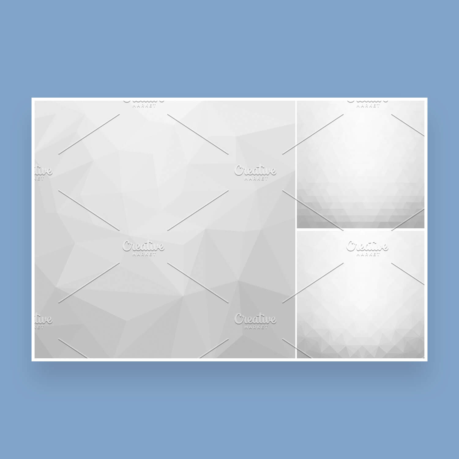 Collection of light gray backgrounds, three slides.