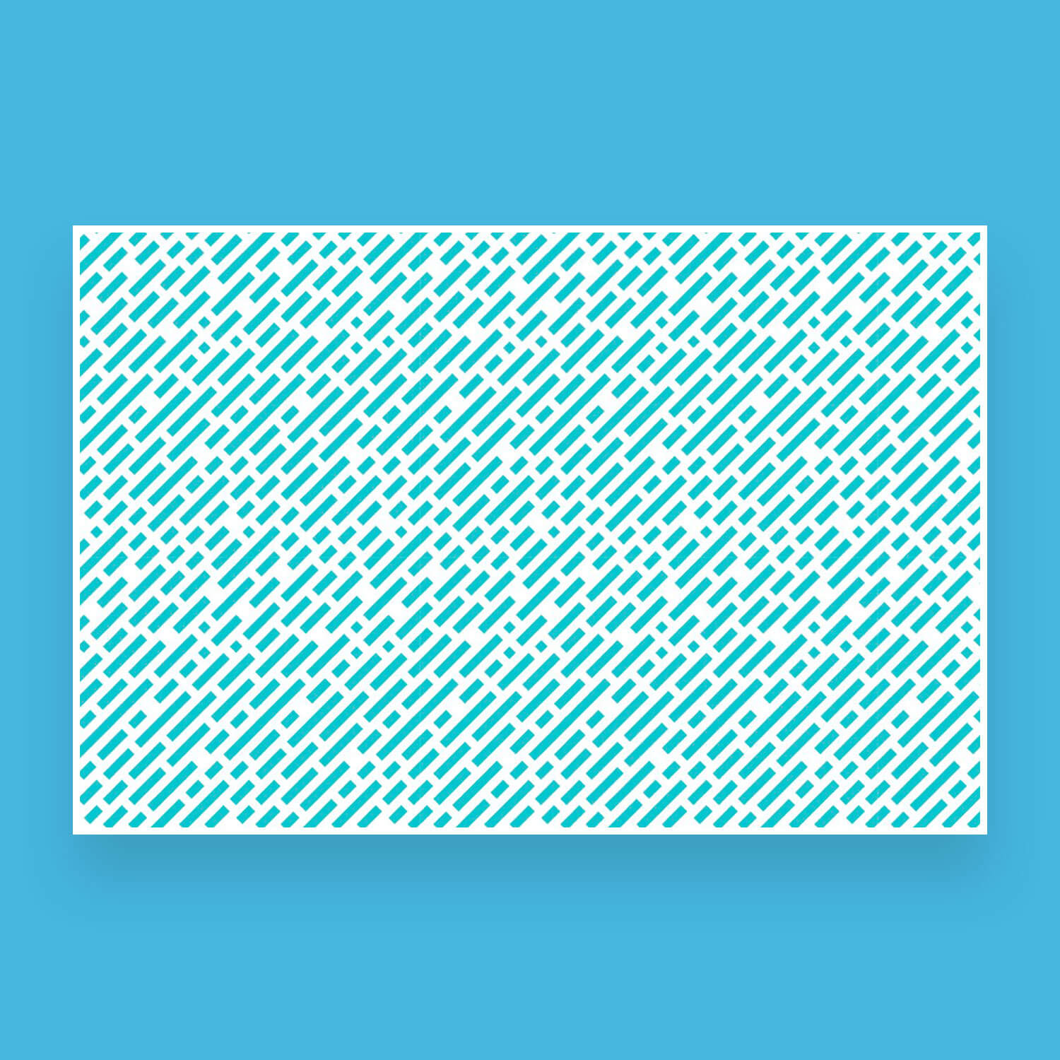 Dotted modern turquoise seamless pattern.