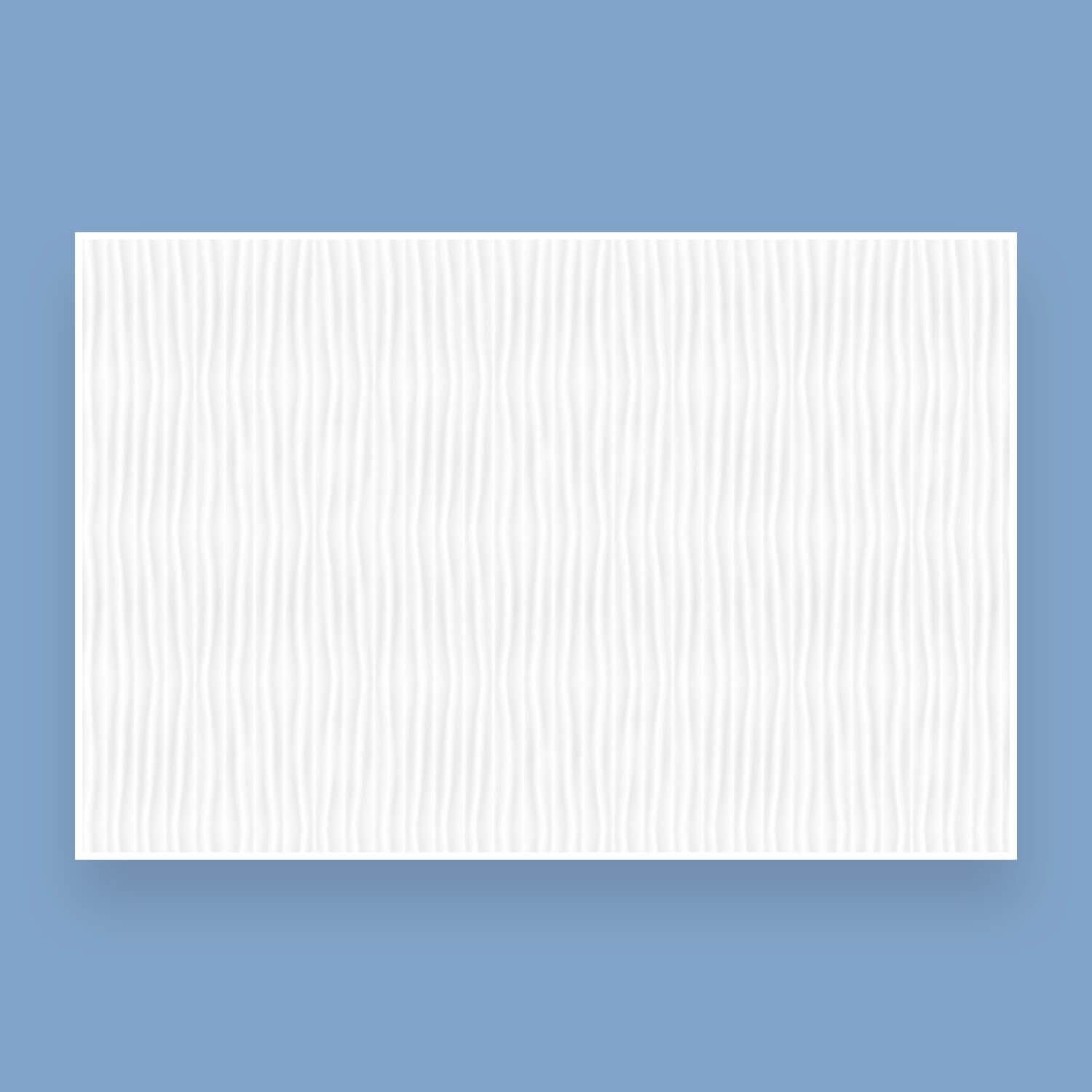 Picture with white seamless vector soft textures in the form of vertical wavy stripes.