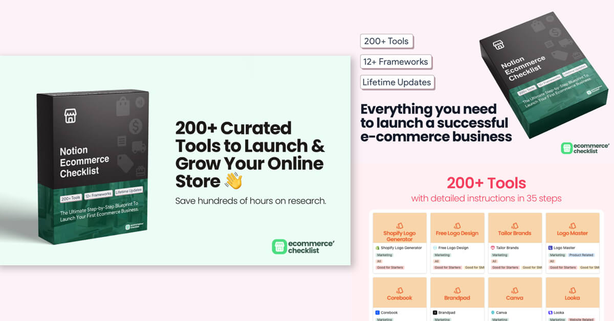 200+ Curated Tools to Launch & Grow Your Online Store.