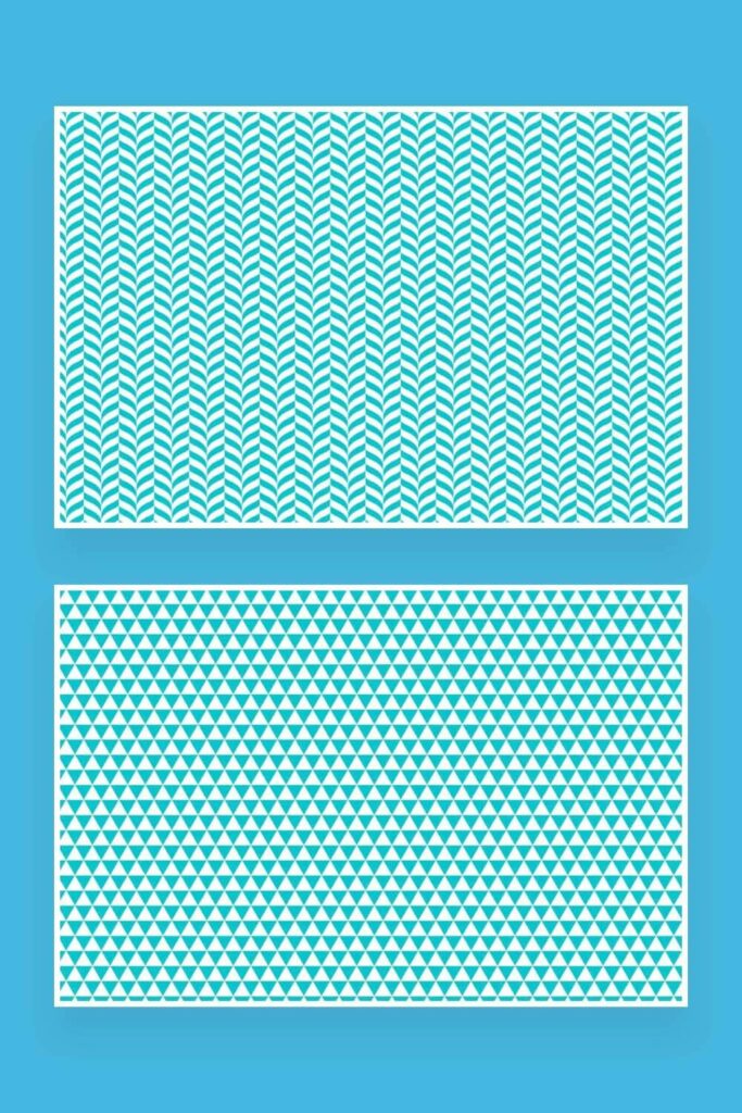 Modern Blue Geometric Seamless Patterns – MasterBundles