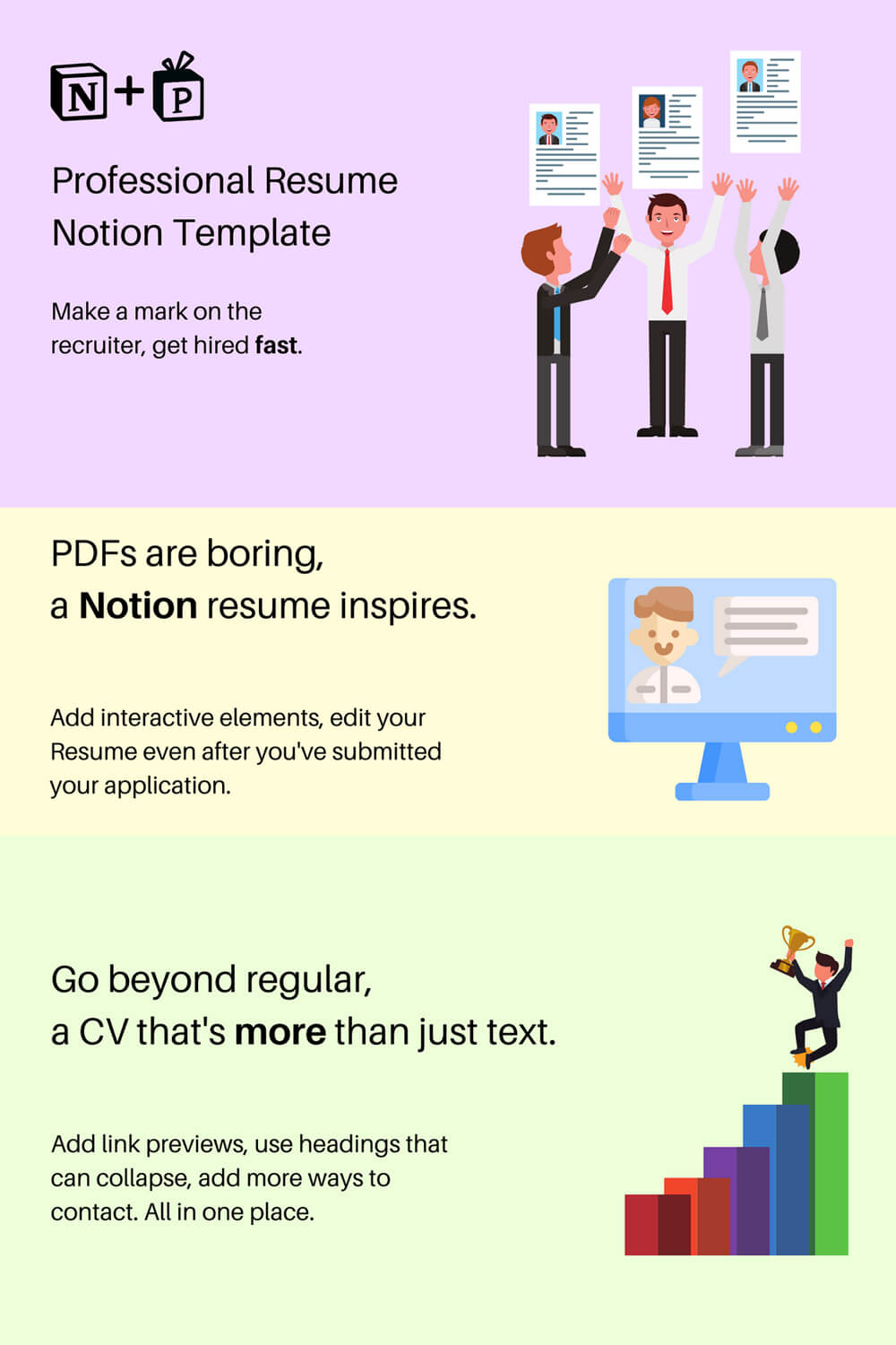 Go beyond regular, a CV that's more than just text.
