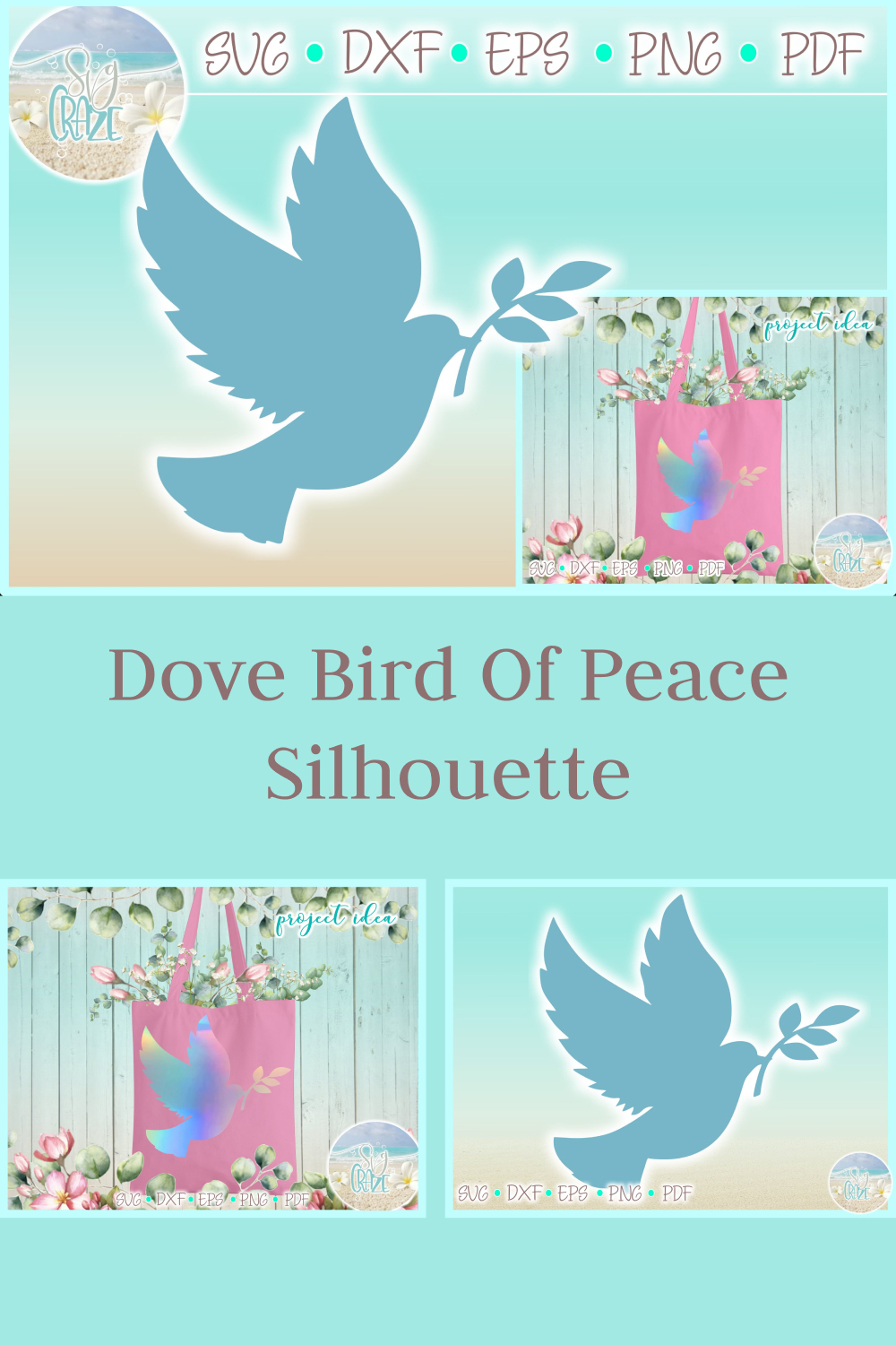 Dove bird of peace silhouette files of pinterest.