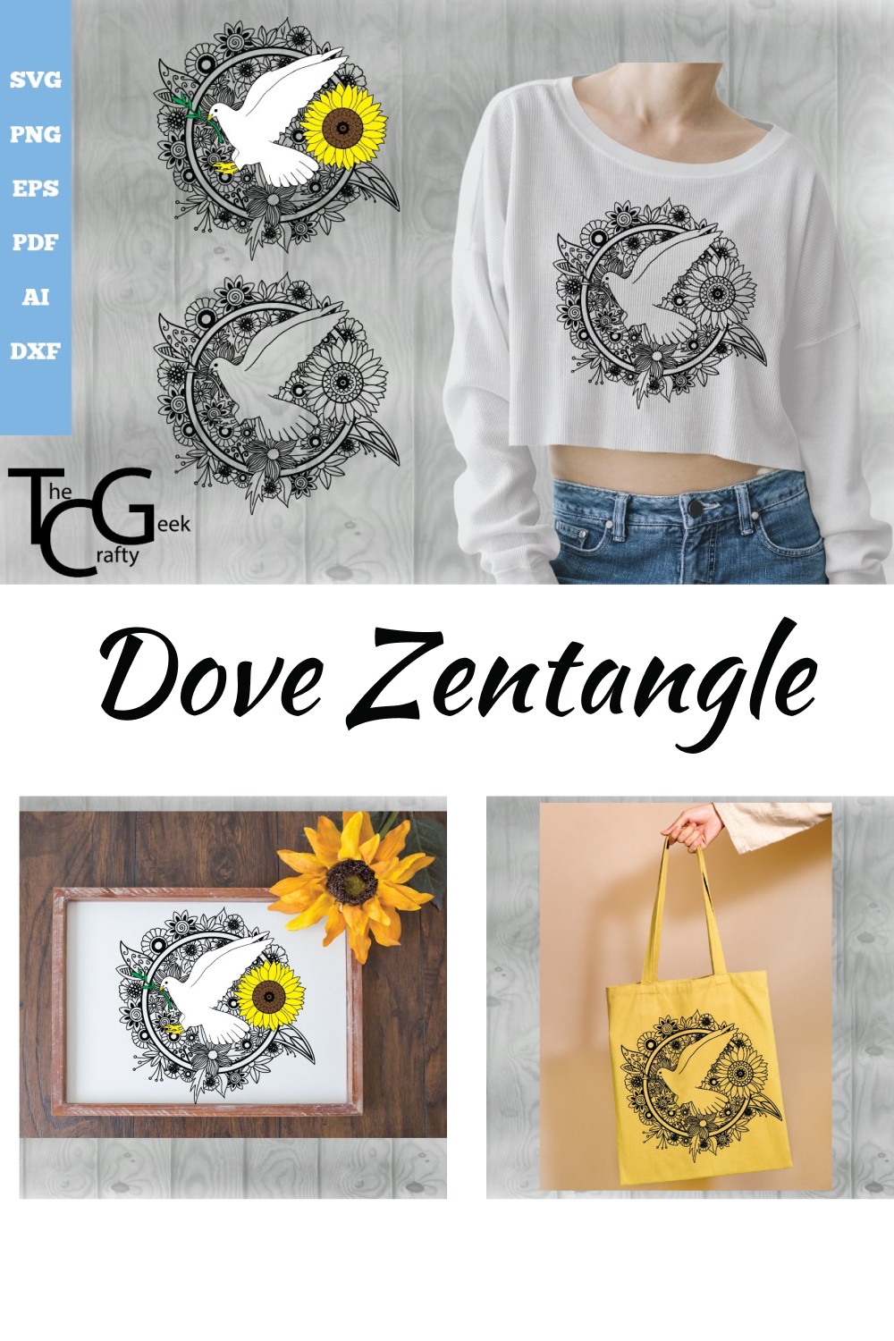 Dove floral animal cut file of pinterest.