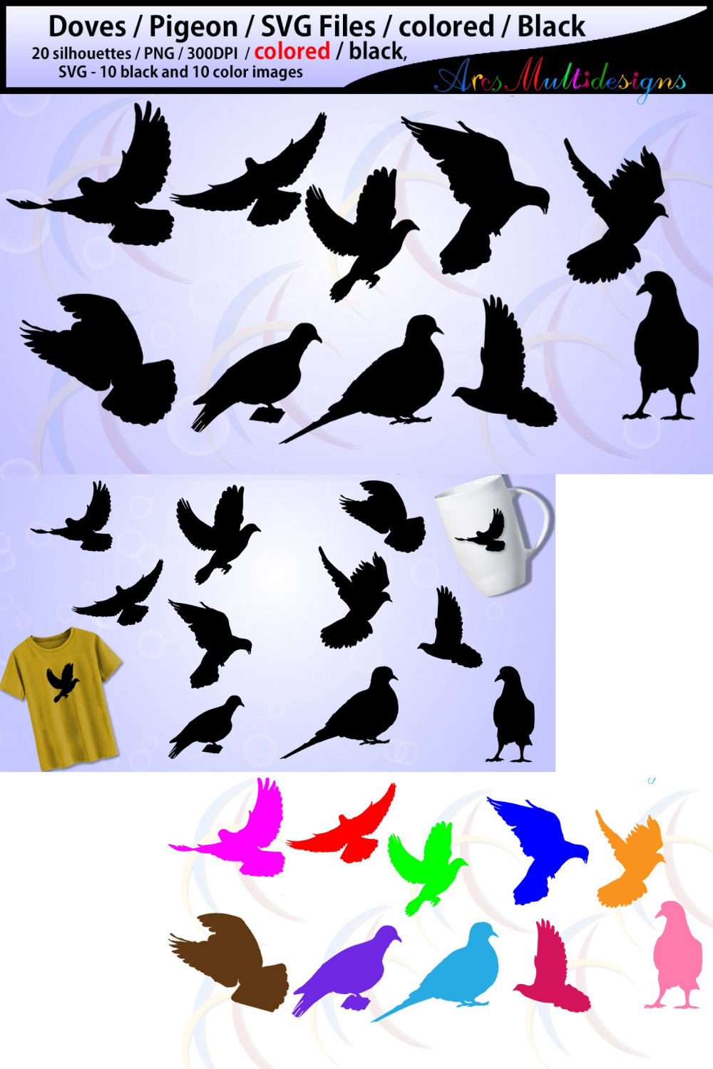 Pigeon silhouette doves pigeon printable of pinterest.