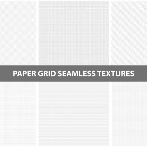 Six patterns of a seamless mesh pattern under a light filter.