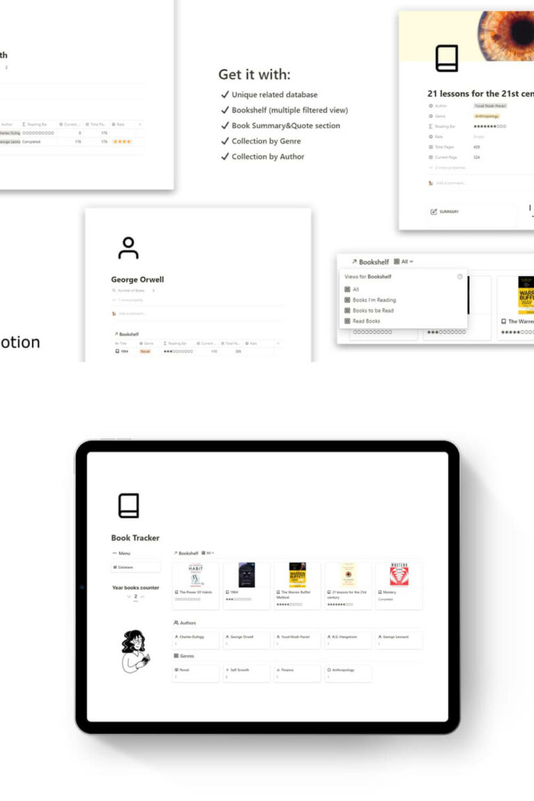 Book Tracker Notion Template – MasterBundles