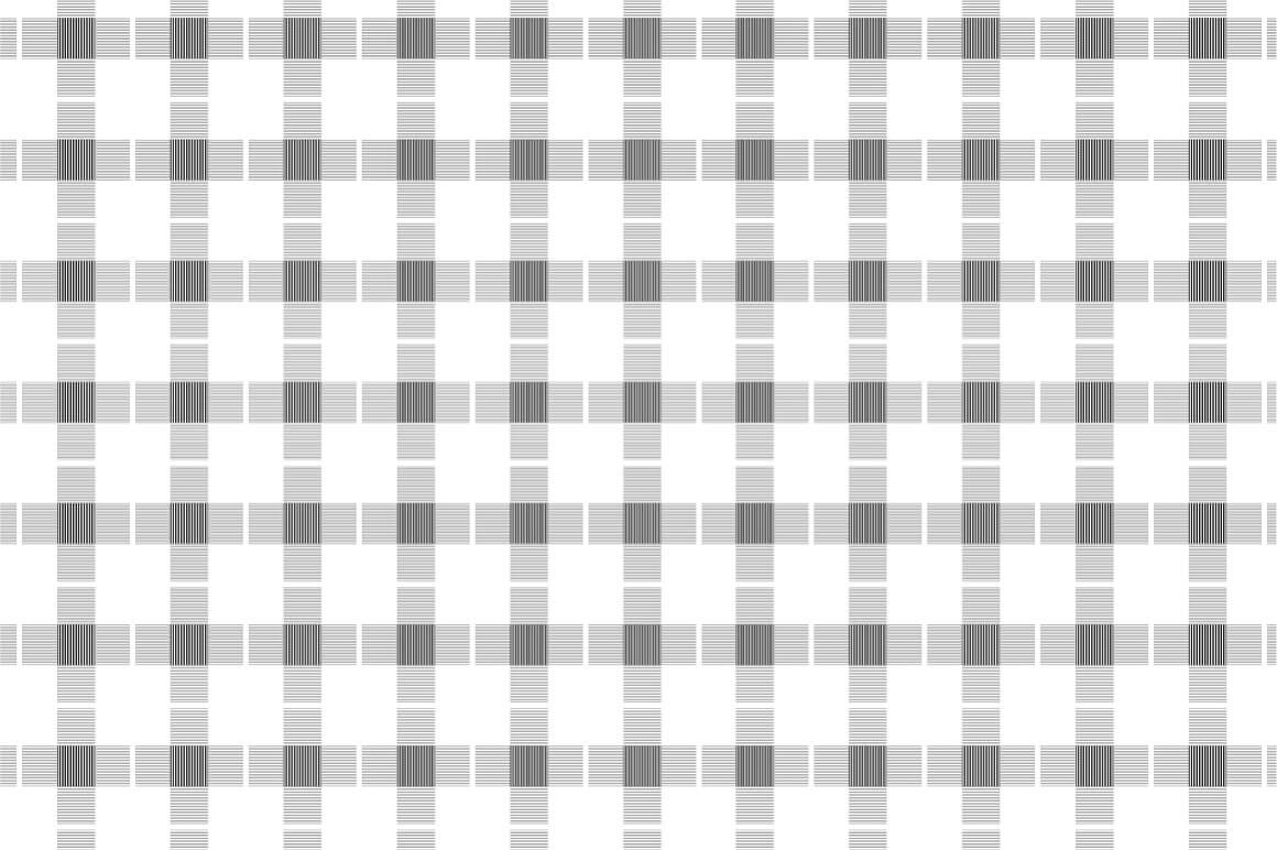 Seamless patterns gray-white texture, cells with stripes.