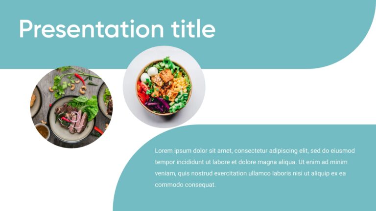 Free Food Themed Powerpoint Templates Masterbundles