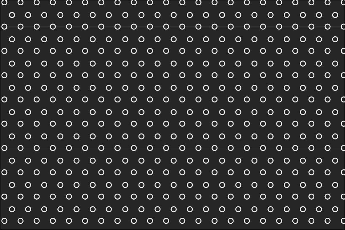 Seamless patterns hearty white empty circles.