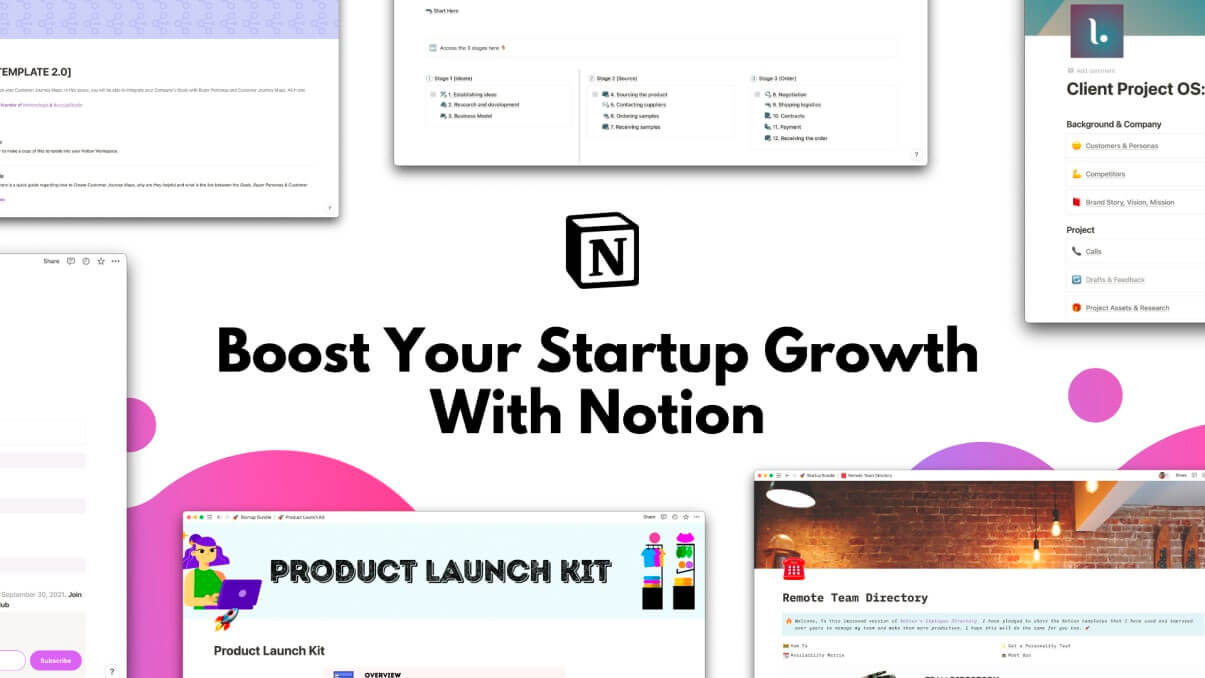 Boost Your Startup Growth With Notion.