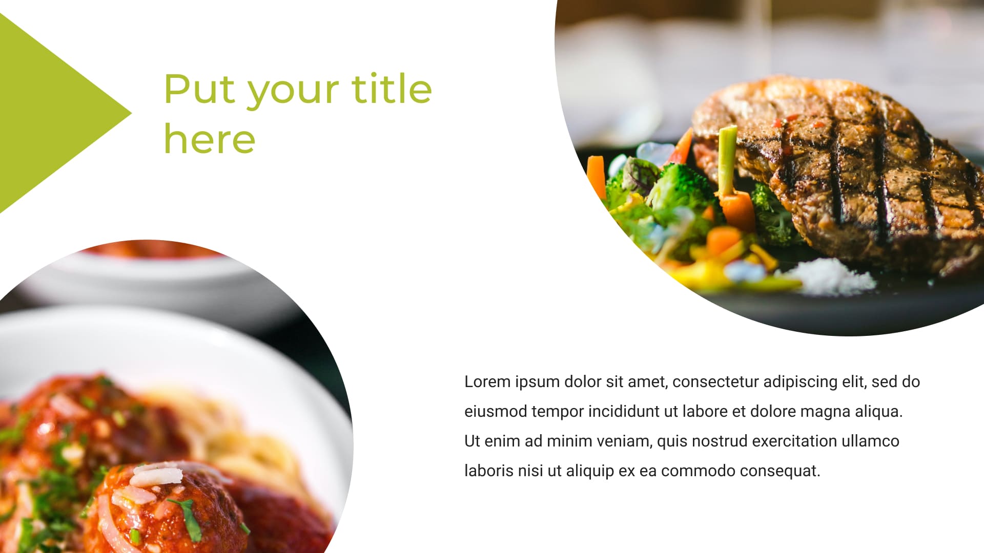 2 Diner Food Powerpoint Templates Free.