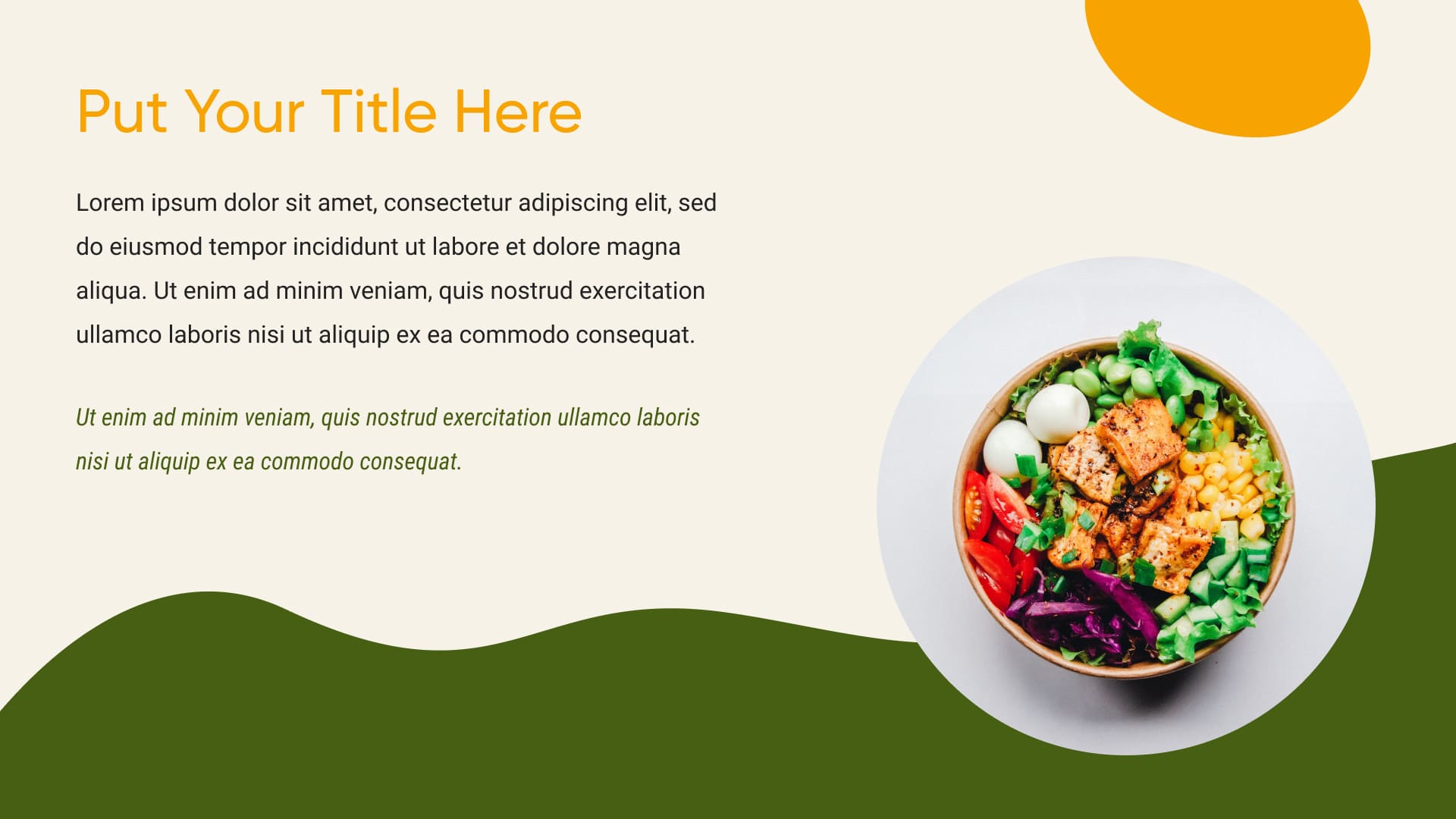 2 Free Food Powerpoint Template.