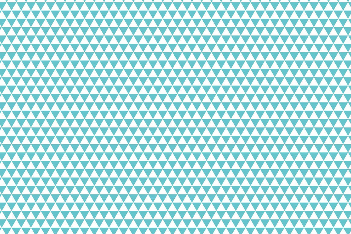 Turquoise color triangular pattern, modern seamless pattern.