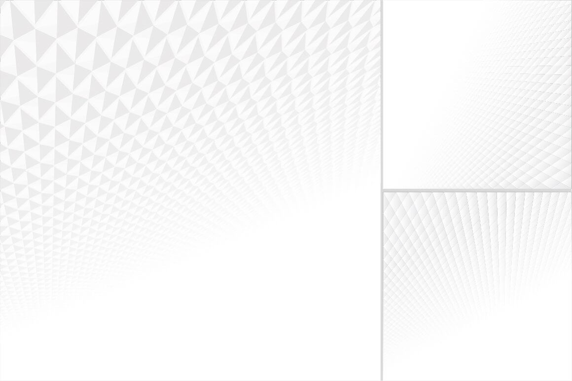 White abstract backgrounds with flashes of blinding light, three patterns.