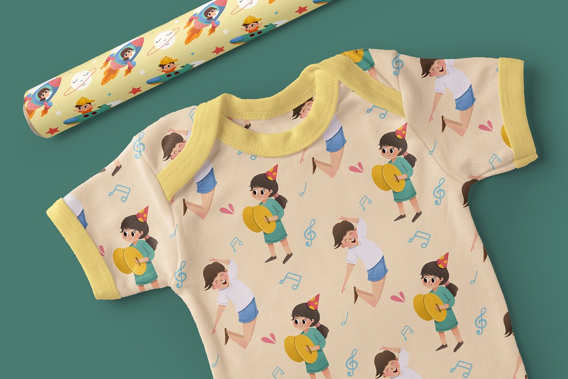 Beautiful prints for children's clothes.