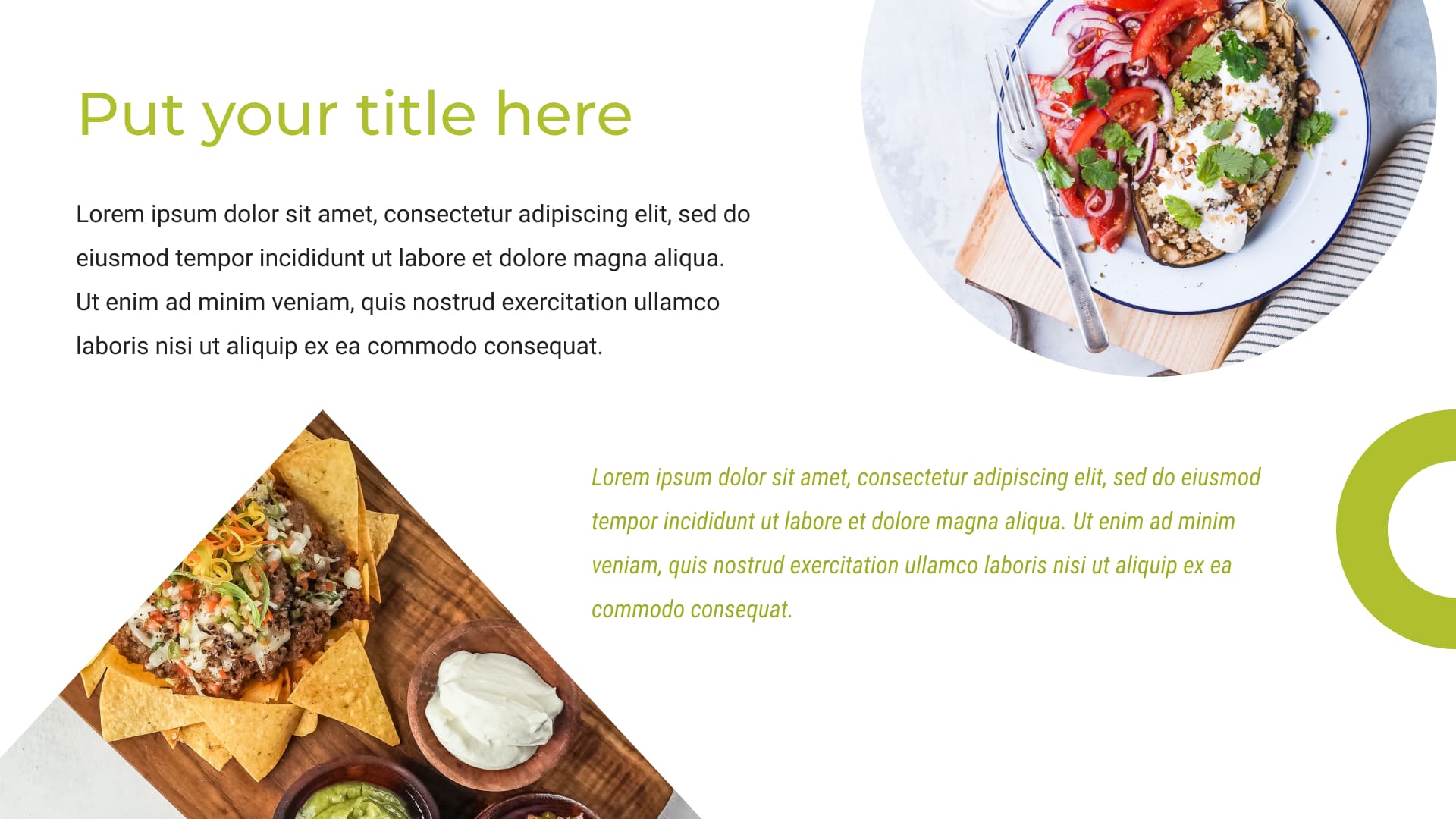 3 Diner Food Powerpoint Templates Free.