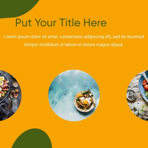 3 Free Food Powerpoint Template.