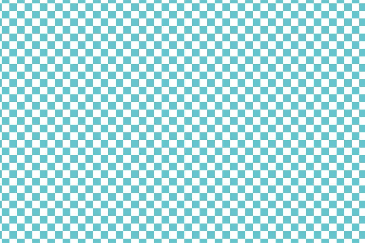 Checkered pattern in turquoise color, modern seamless pattern.