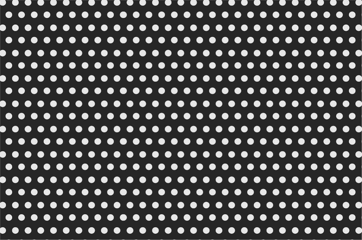 Seamless patterns medium bold white dots.
