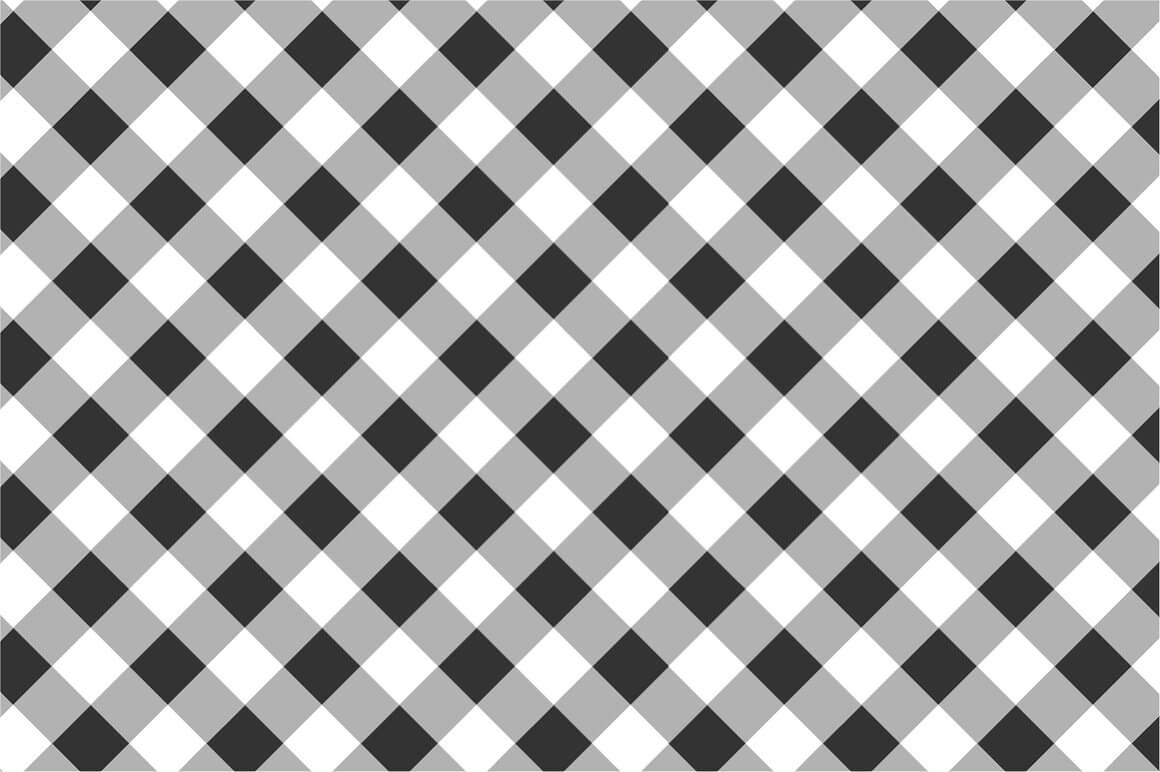 Seamless patterns gray and white texture, striped rhombuses with shades of gray and white.