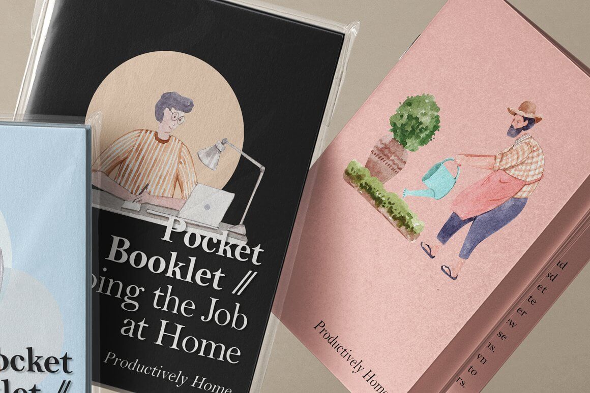 Three Pocket Booklet about Work From Home.