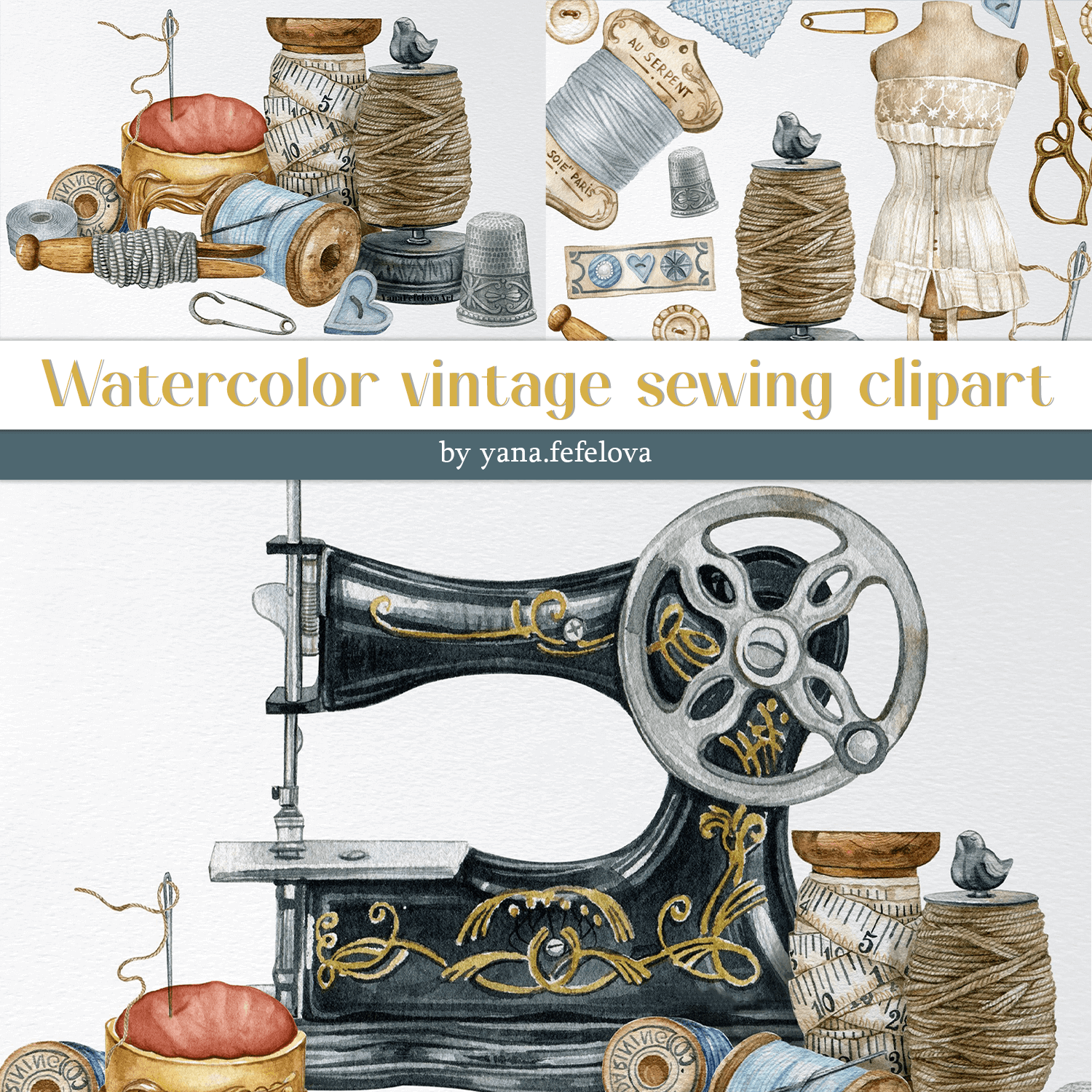 Hobby Sewing Vector Clipart – MasterBundles
