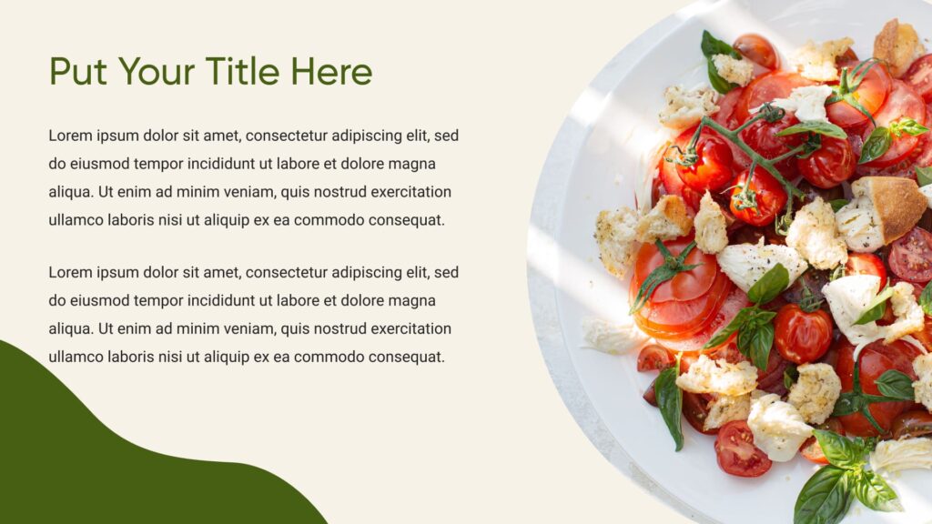 Free Food Powerpoint Template – MasterBundles