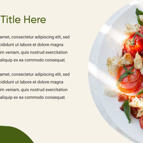 5 Free Food Powerpoint Template.