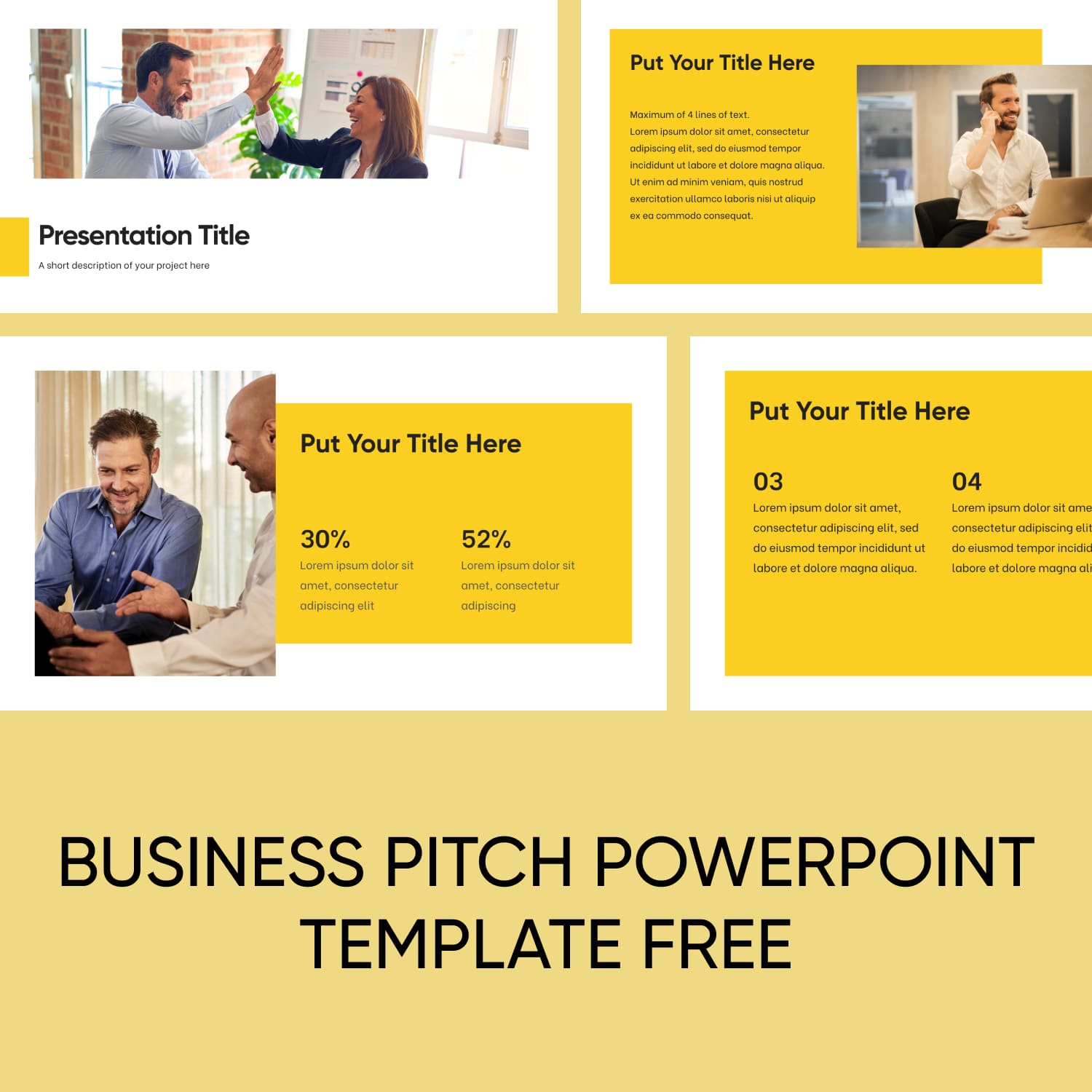 Business Pitch Powerpoint Template Free 1500 1500 1.