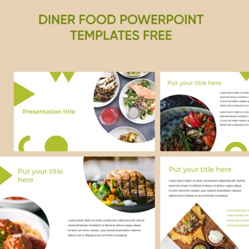 Diner Food Powerpoint Templates Free 1500x1500 1.